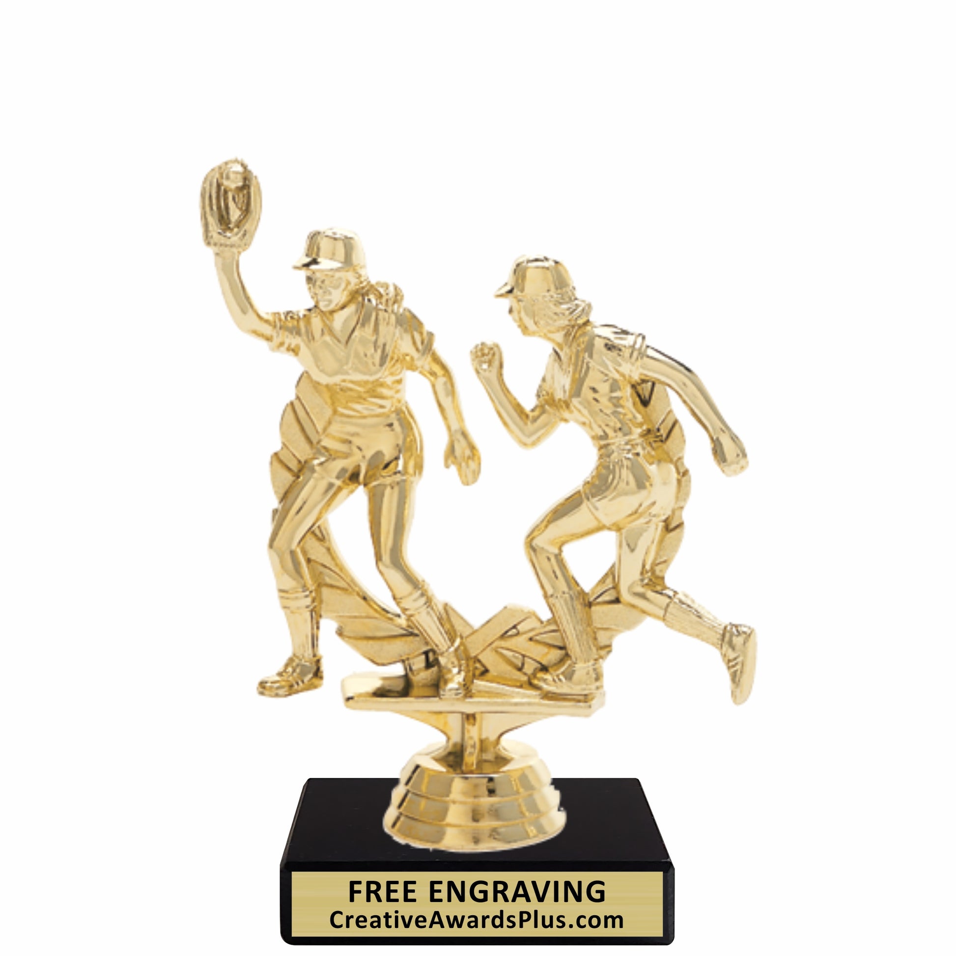 Action Softball Trophy 6.25" / Gold