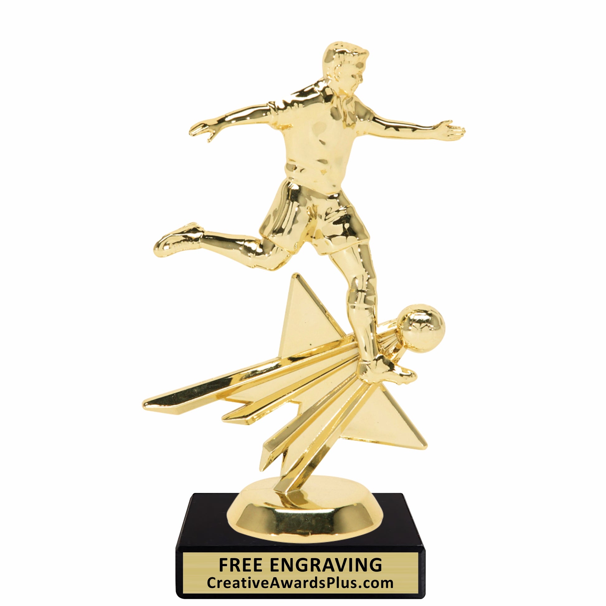 Star Soccer Trophy 7" / Gold / Male