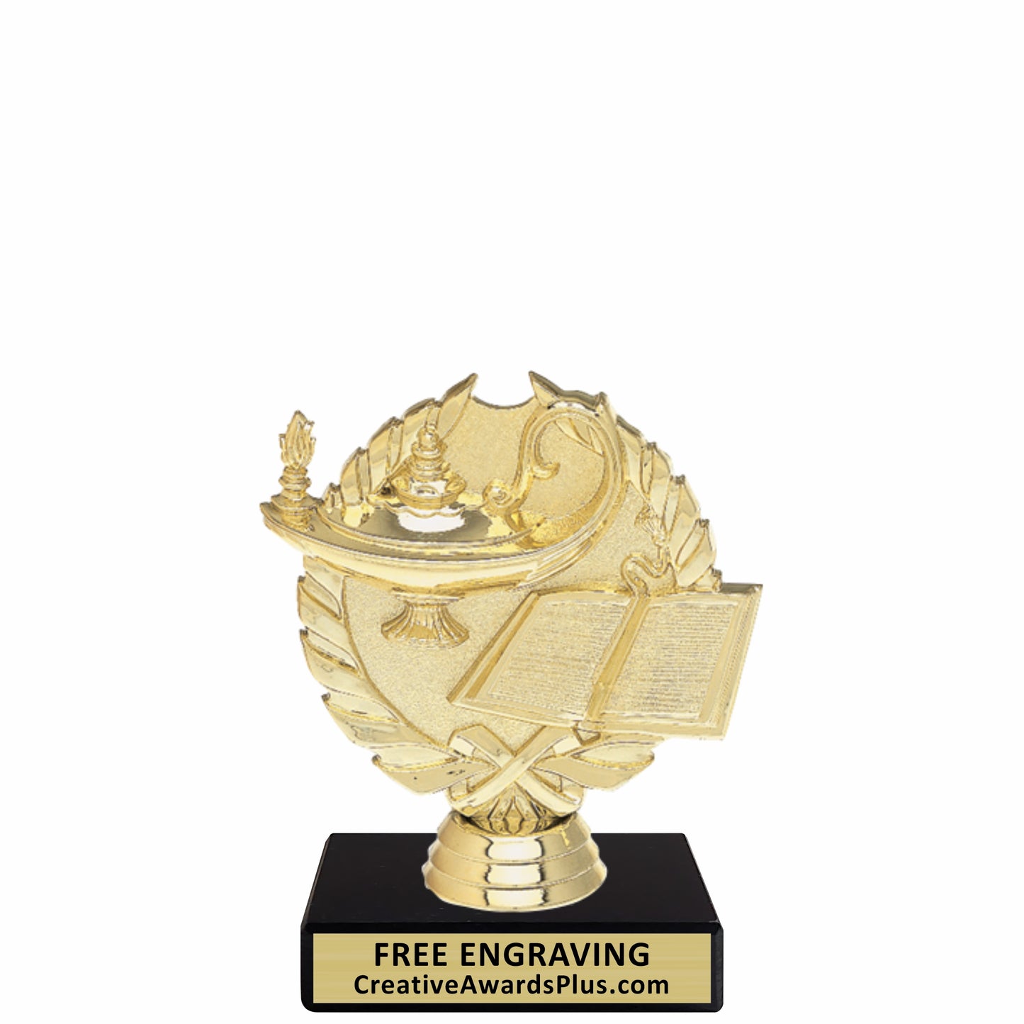 Wreath Academic Trophy 4.75" / Gold