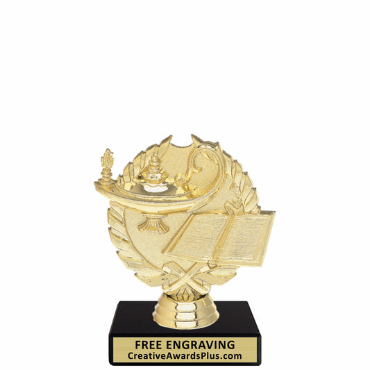 Wreath Academic Trophy 4.75" / Gold