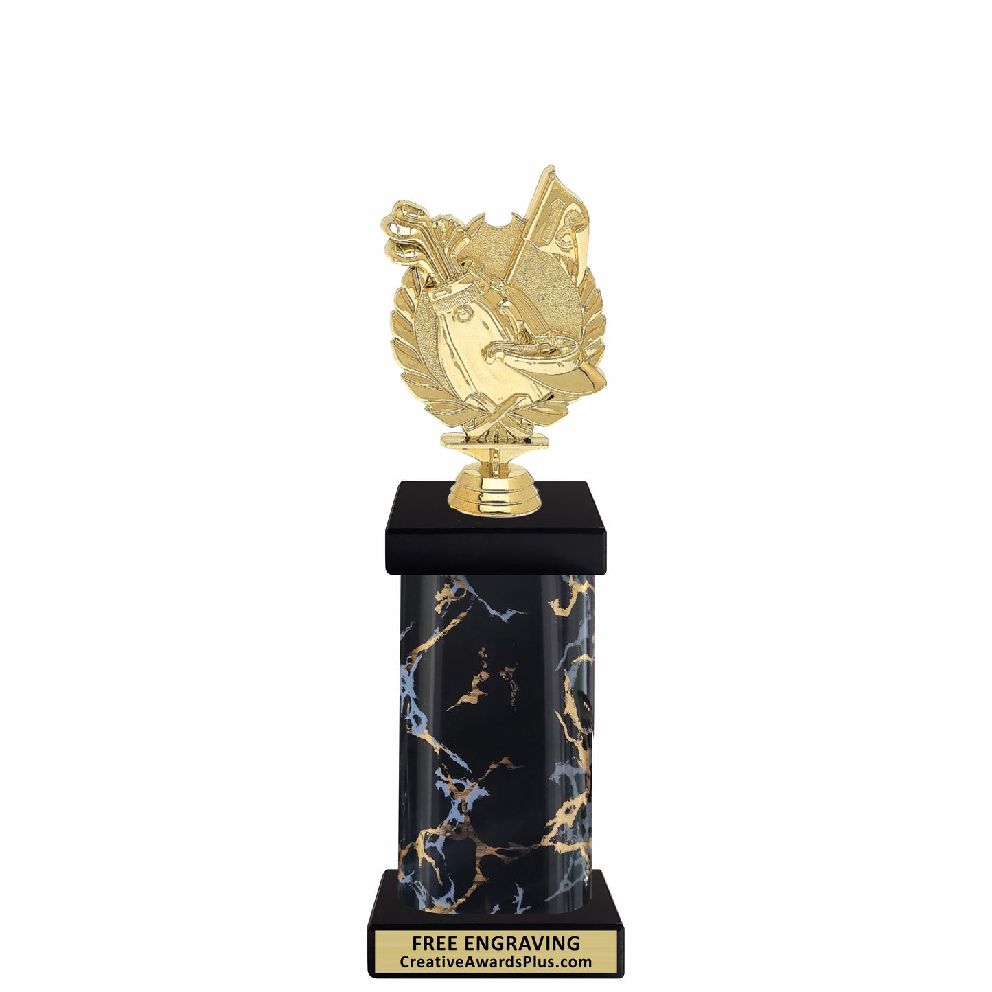 Wreath Grand Golf Trophy 11.5" / Gold