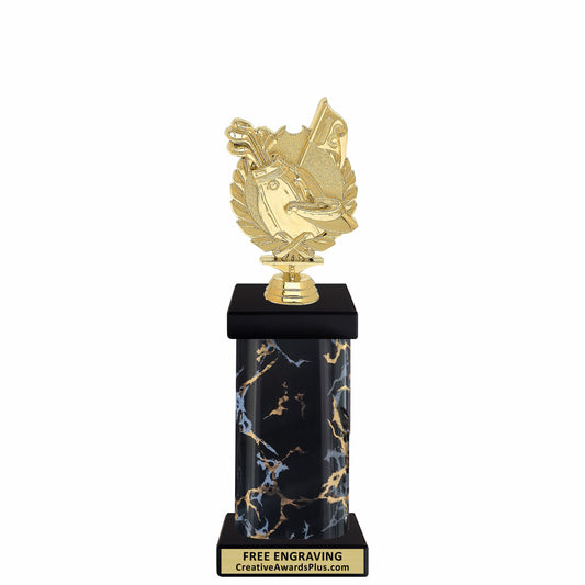 Wreath Grand Golf Trophy 11.5" / Gold