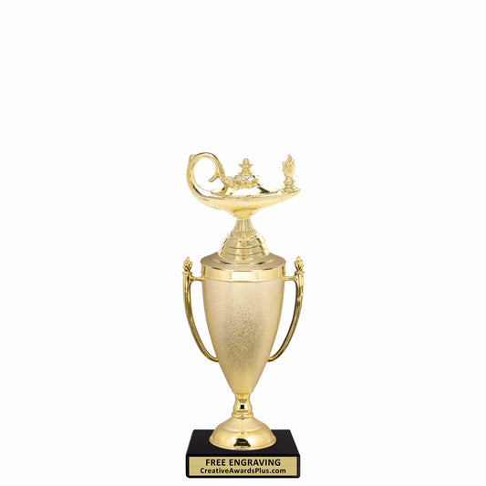 Stippled Cup Academic Trophy 8.9" / Gold