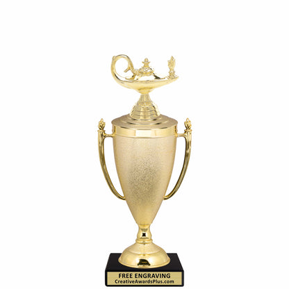 Stippled Cup Academic Trophy 10.5" / Gold