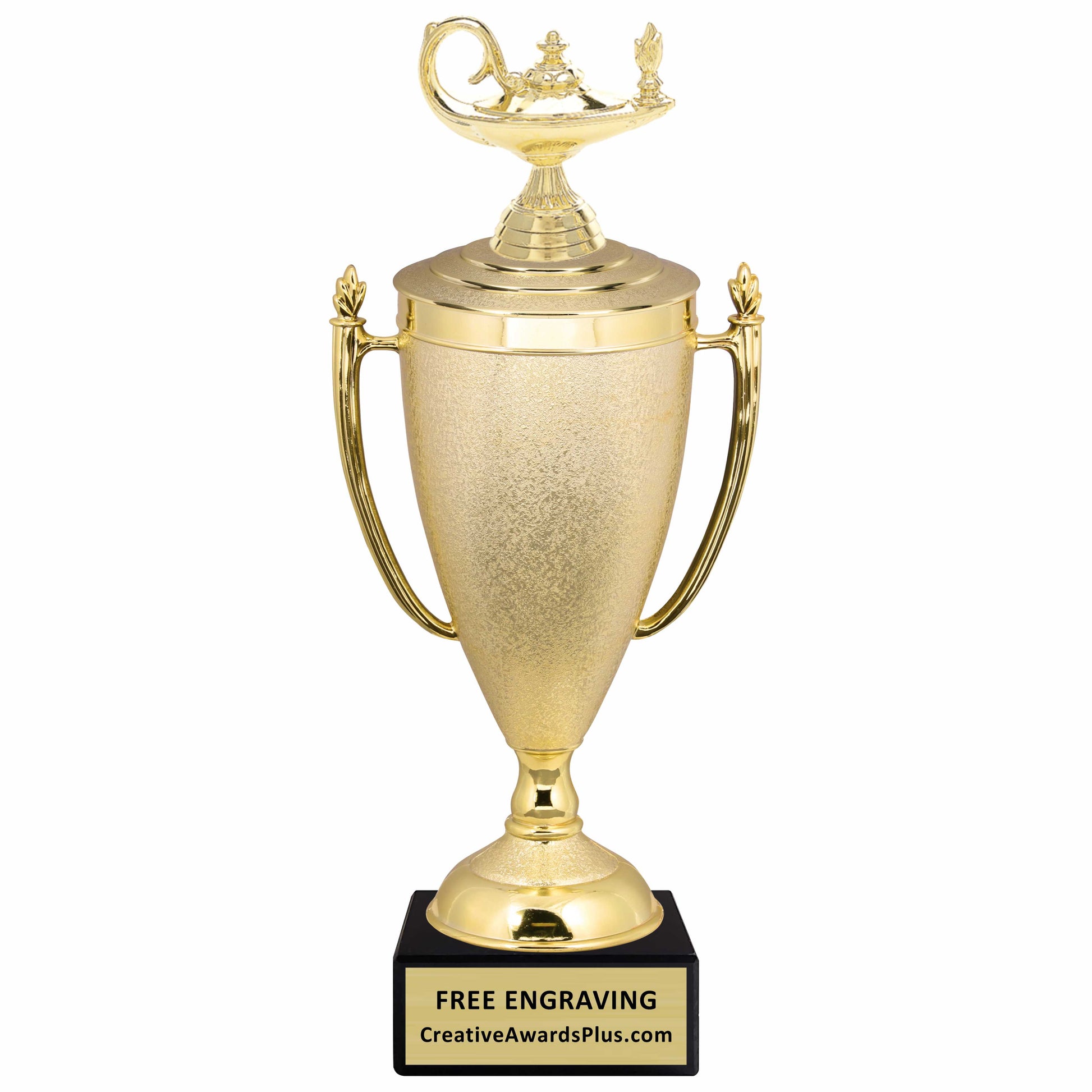 Stippled Cup Academic Trophy 12.75" / Gold