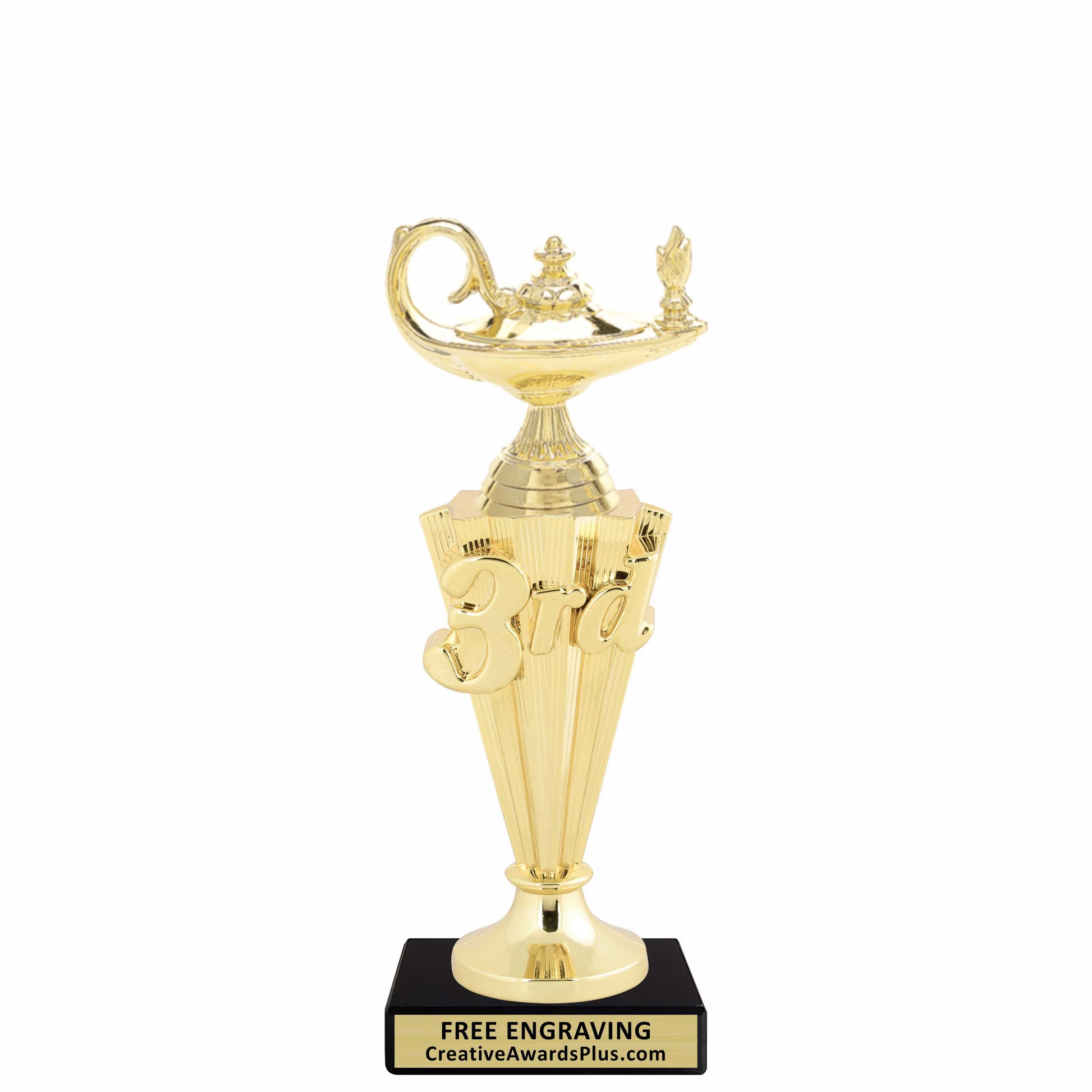 3rd Place Academic Trophy 8.25" / Gold