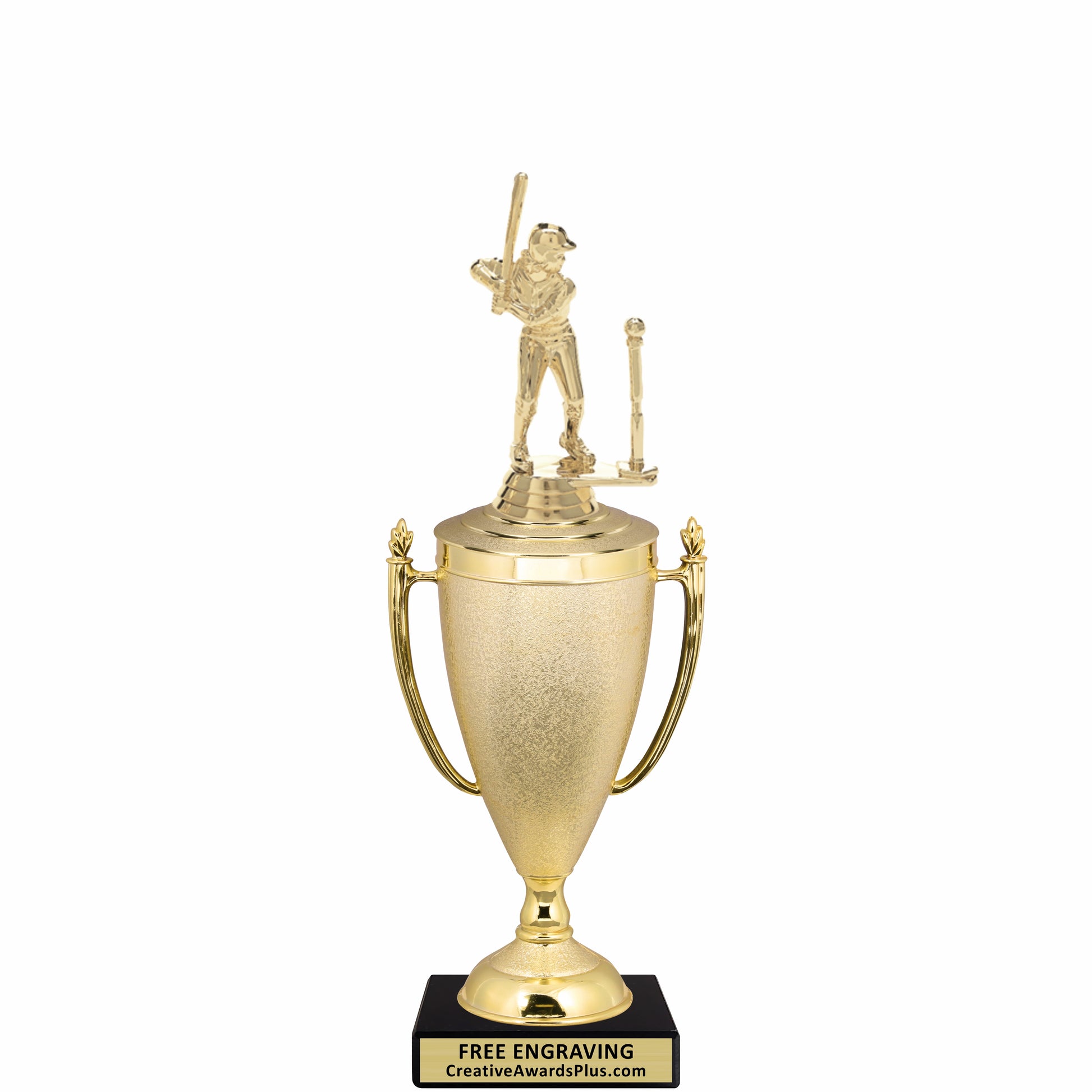 Stippled Cup T-Ball Trophy 12.25" / Gold / Male