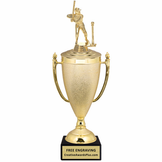 Stippled Cup T-Ball Trophy 14.5" / Gold / Female
