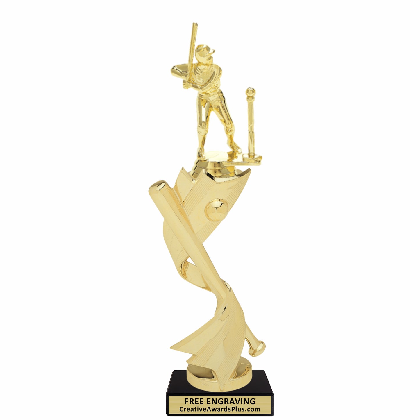 Celebration Ribbon T-Ball Trophy 11.25" / Gold / Male