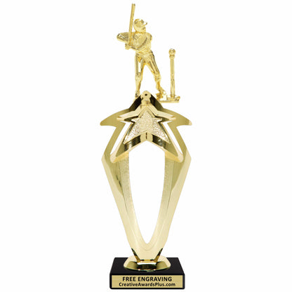 Mega Star T-Ball Trophy 11.75" / Gold / Male