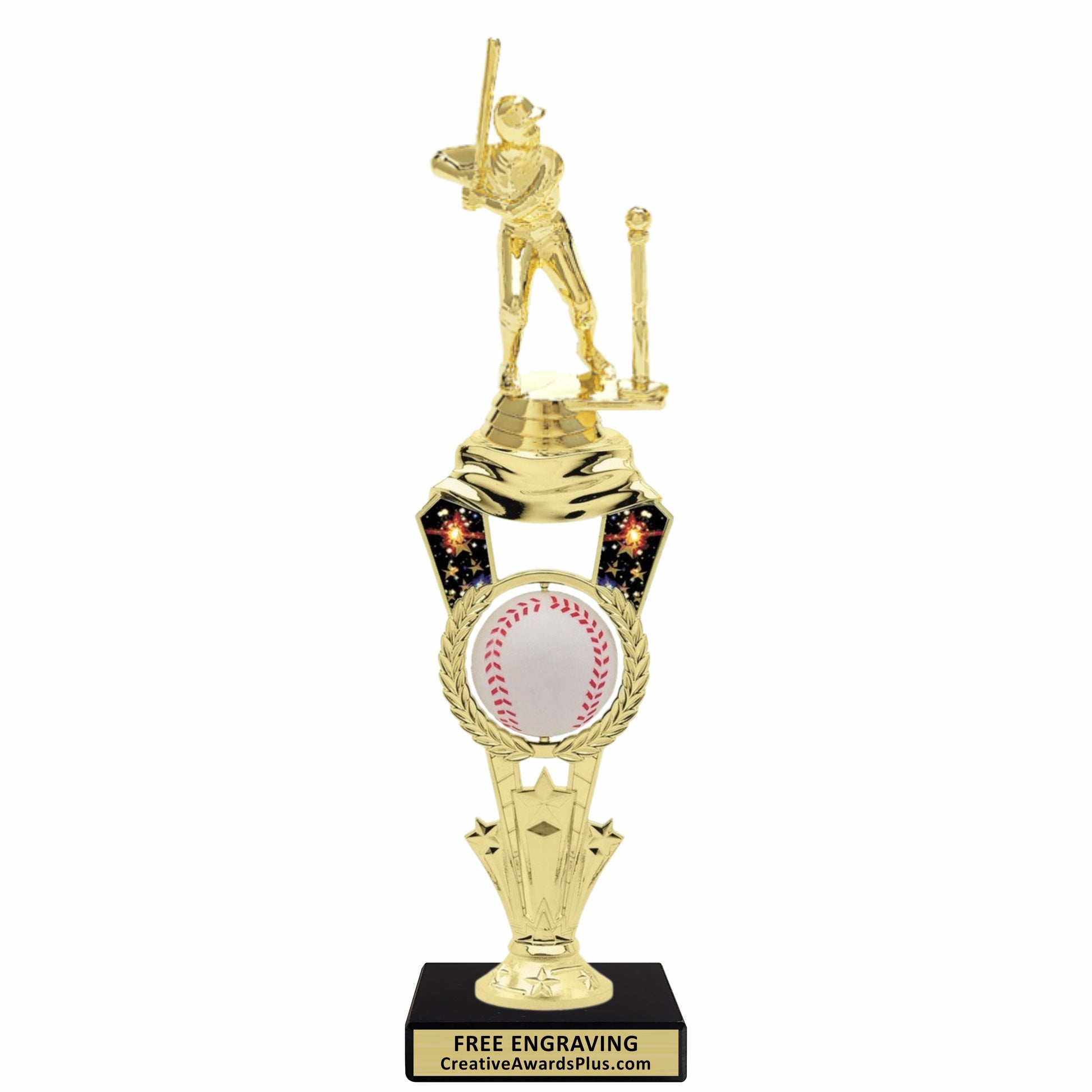 Galaxy Spinning T-Ball Trophy 11.5" / Gold / Male