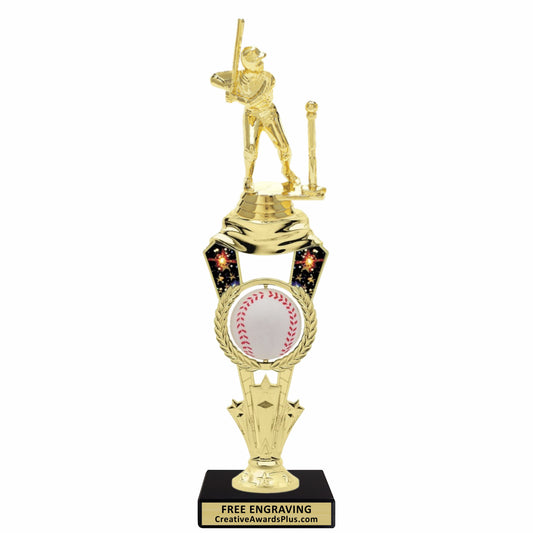 Galaxy Spinning T-Ball Trophy 11.5" / Gold / Male
