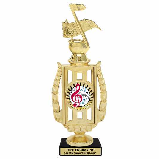 Laurel Music Trophy 11" / Gold