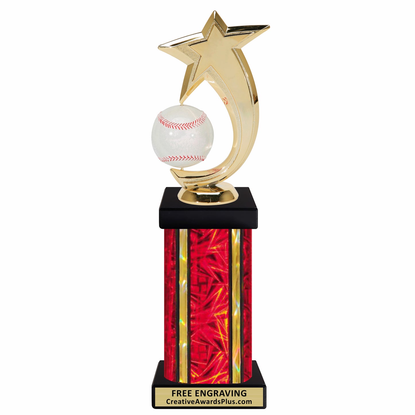 Star Spinning Baseball Grand Trophy 12.5" / Multiple