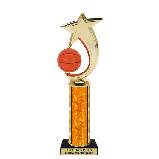 Star Spinning Basketball Classic Trophy 11.75" / Multiple