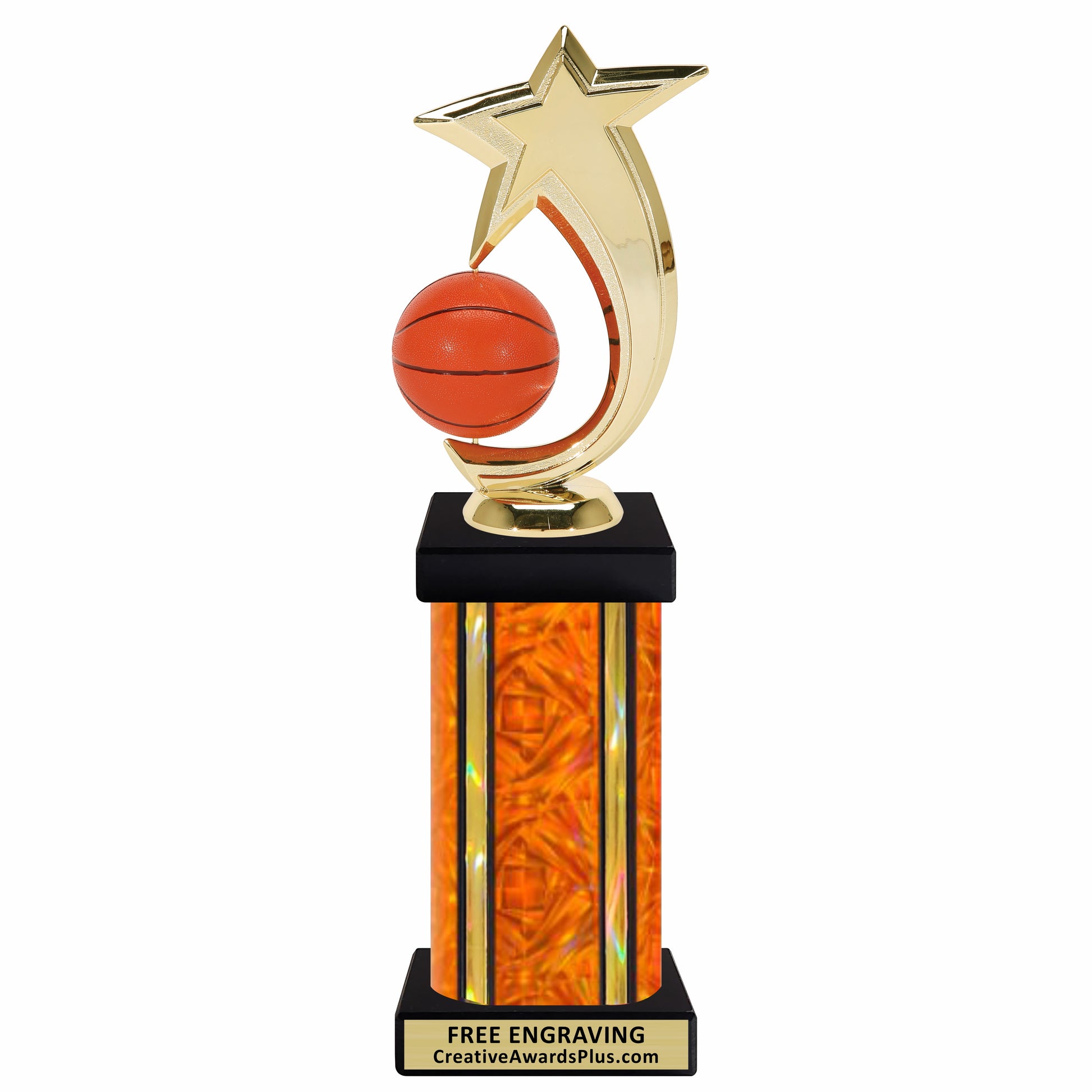 Star Spinning Basketball Grand Trophy 12.5" / Multiple