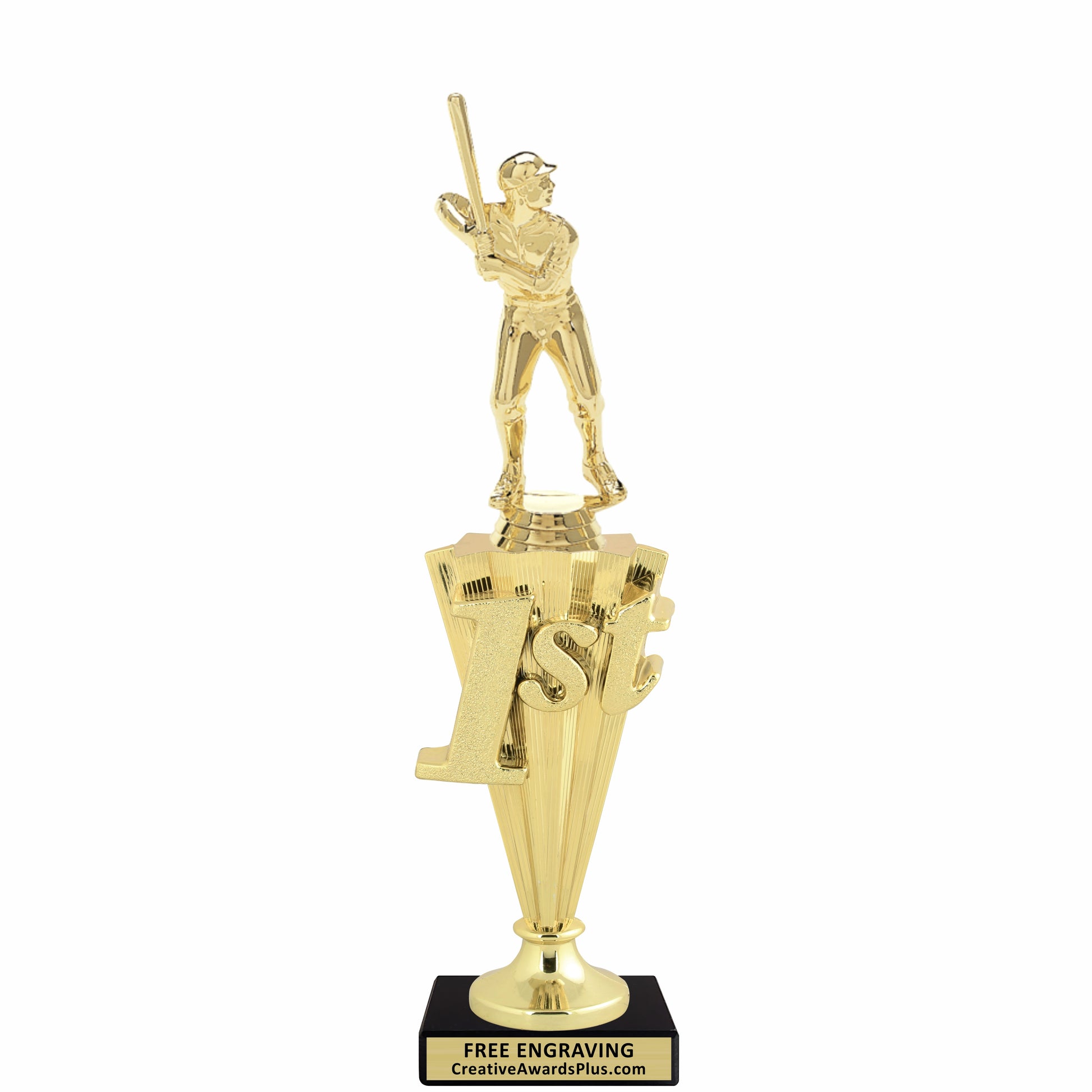 Baseball 1st Place Trophy 11.9" / Gold