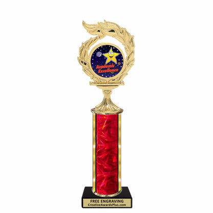 Flame Academic Classic Trophy 11.5" / Multiple / Academic Excellence