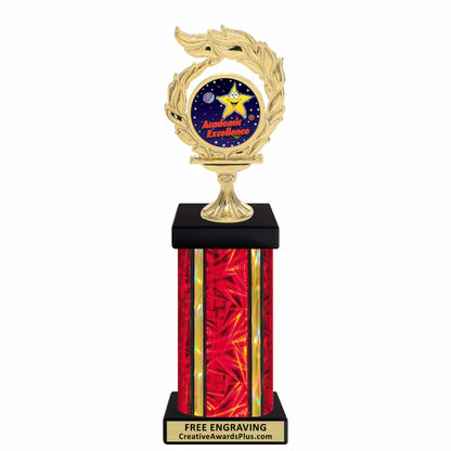 Flame Academic Grand Trophy 12" / Multiple / Academic Excellence