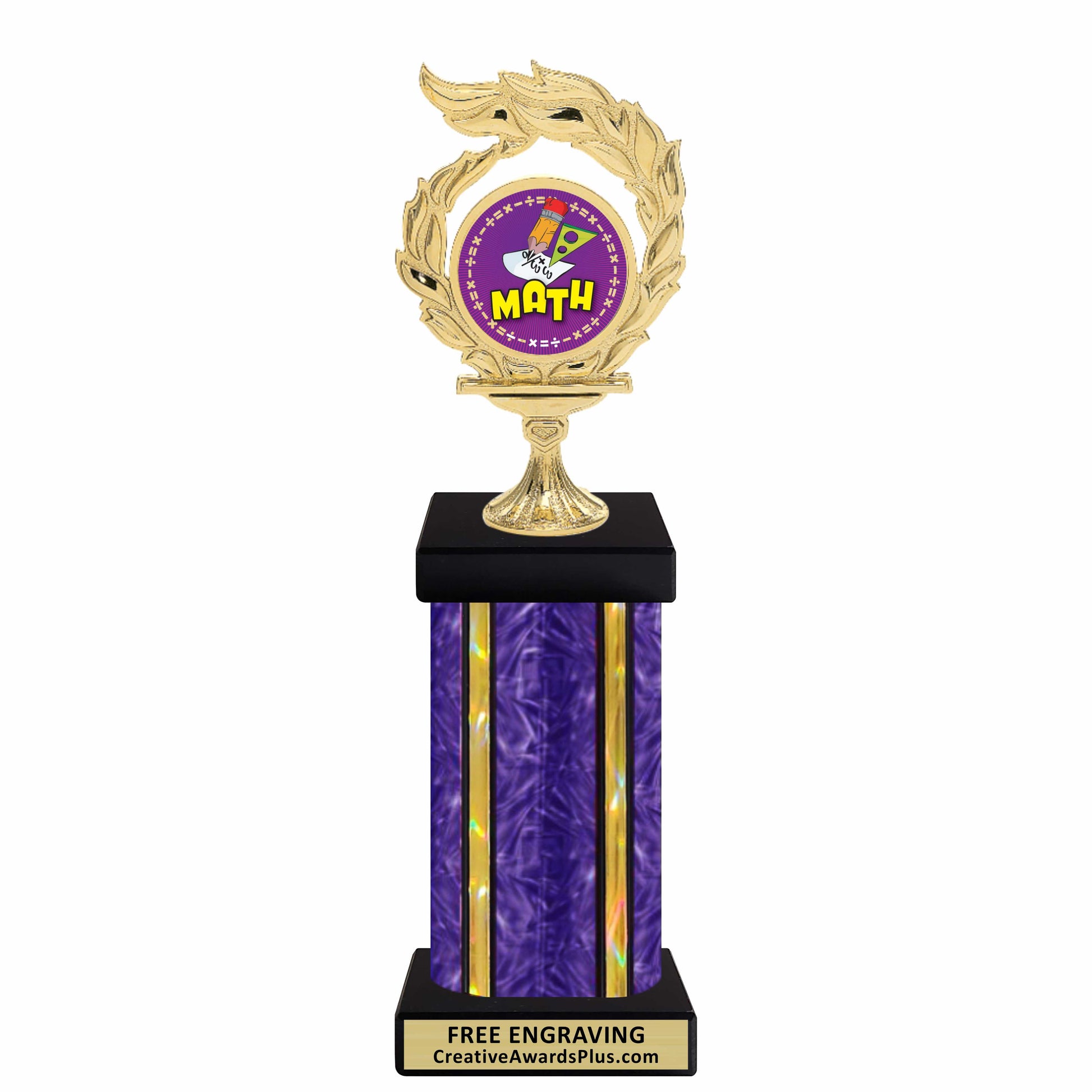Flame Academic Grand Trophy 12" / Multiple / Math