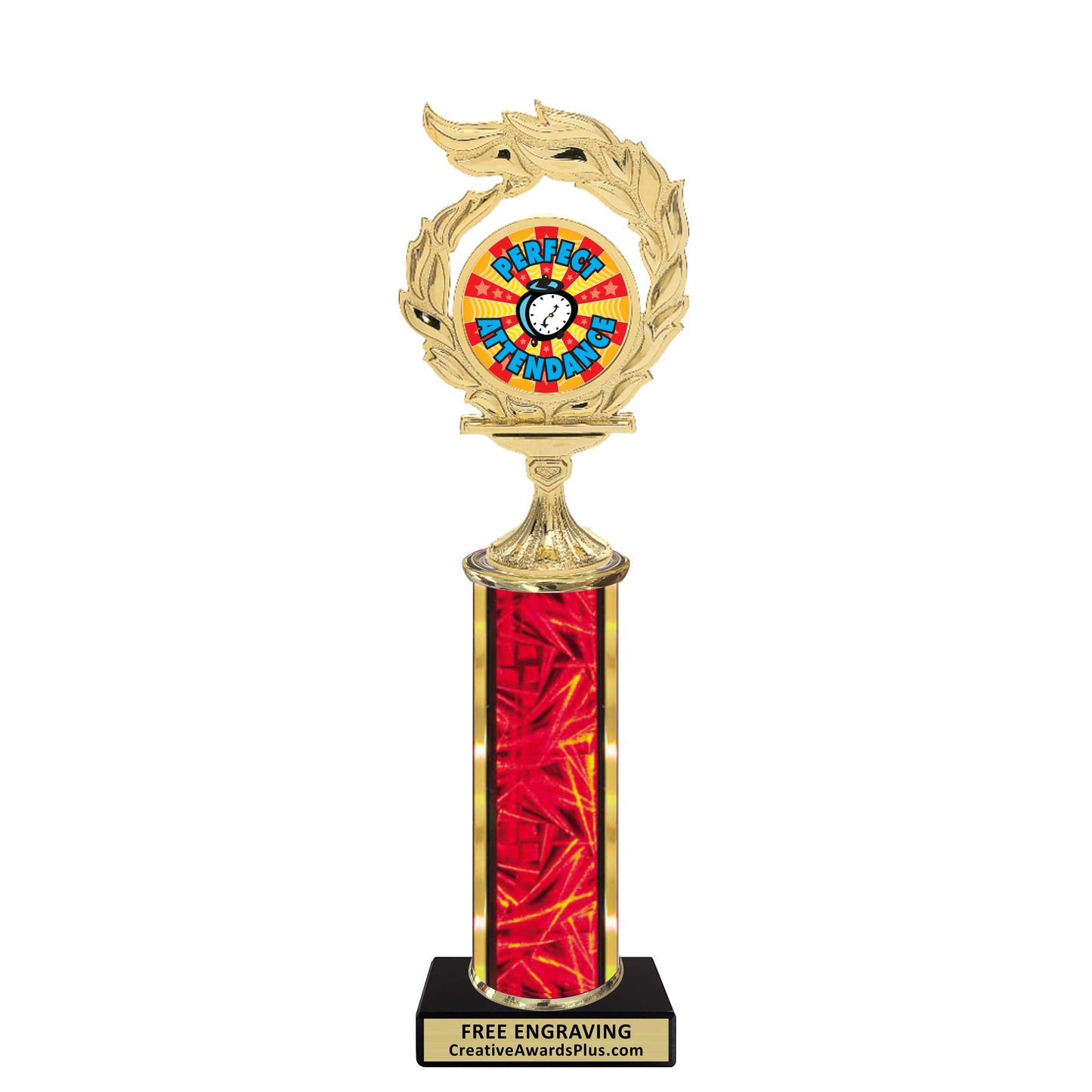 Flame Academic Classic Trophy 11.5" / Multiple / Perfect Attendance