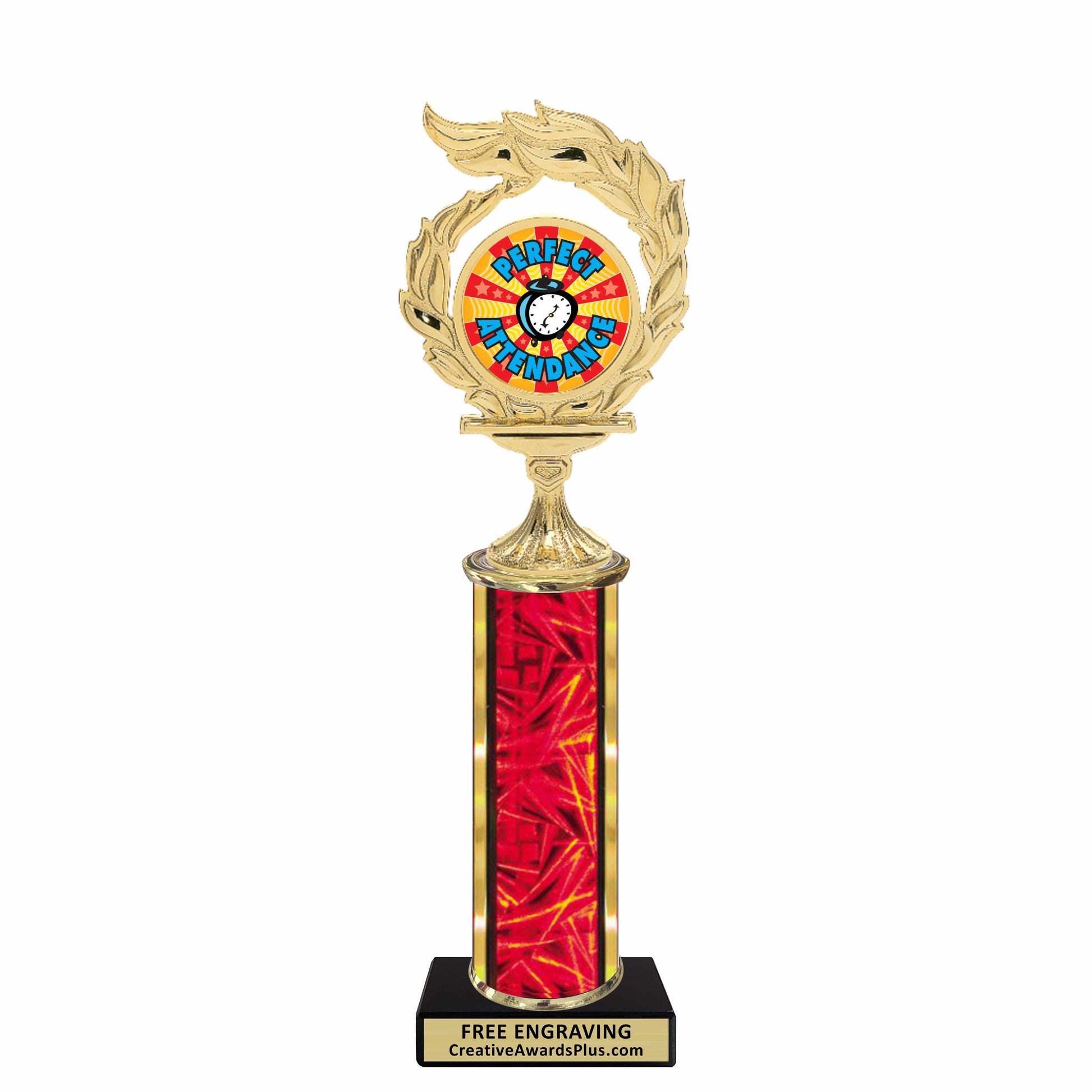Flame Academic Classic Trophy 11.5" / Multiple / Perfect Attendance