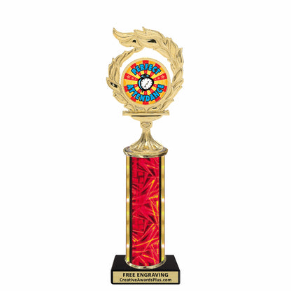 Flame Academic Classic Trophy 11.5" / Multiple / Perfect Attendance