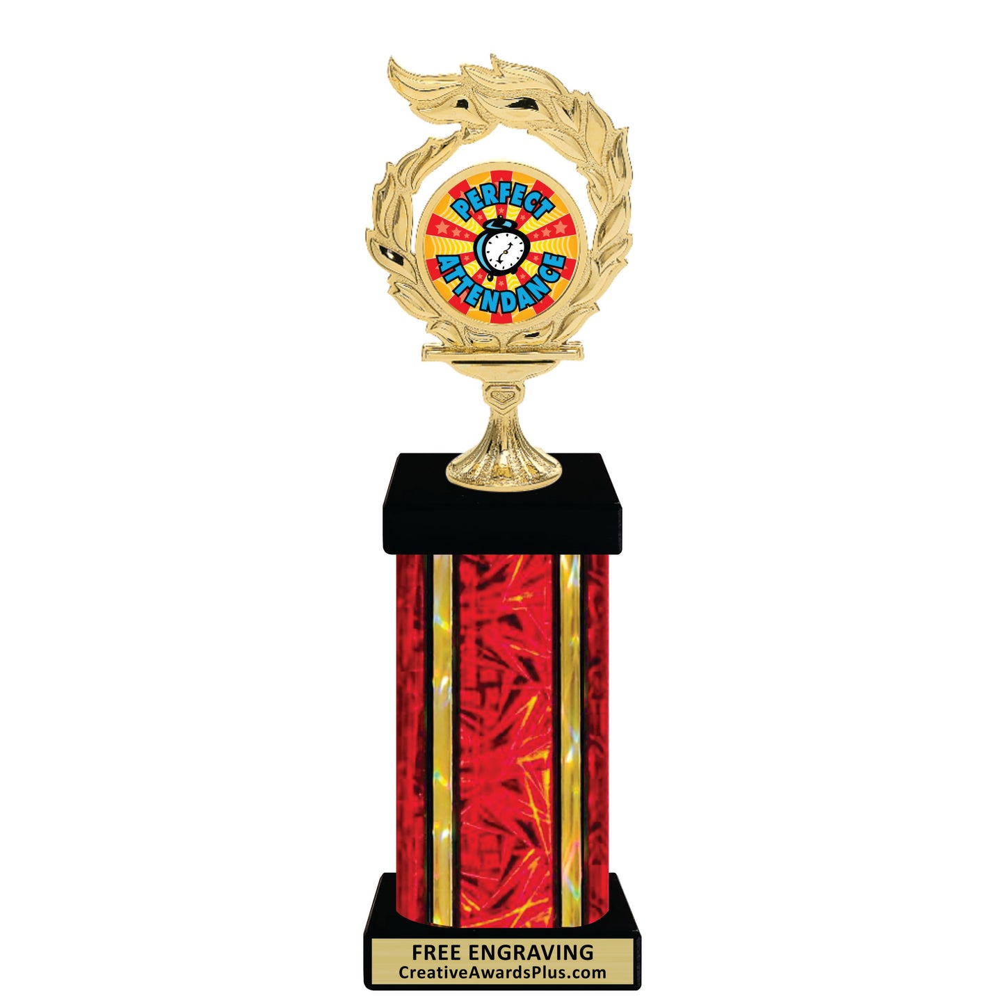 Flame Academic Grand Trophy 12" / Multiple / Perfect Attendance