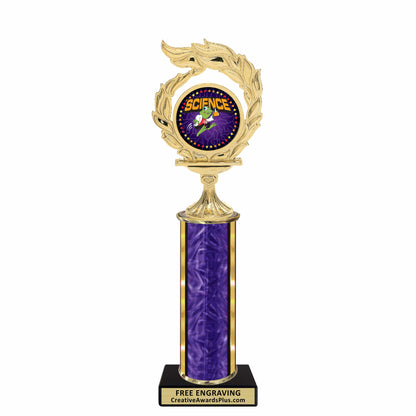 Flame Academic Classic Trophy 11.5" / Multiple / Science
