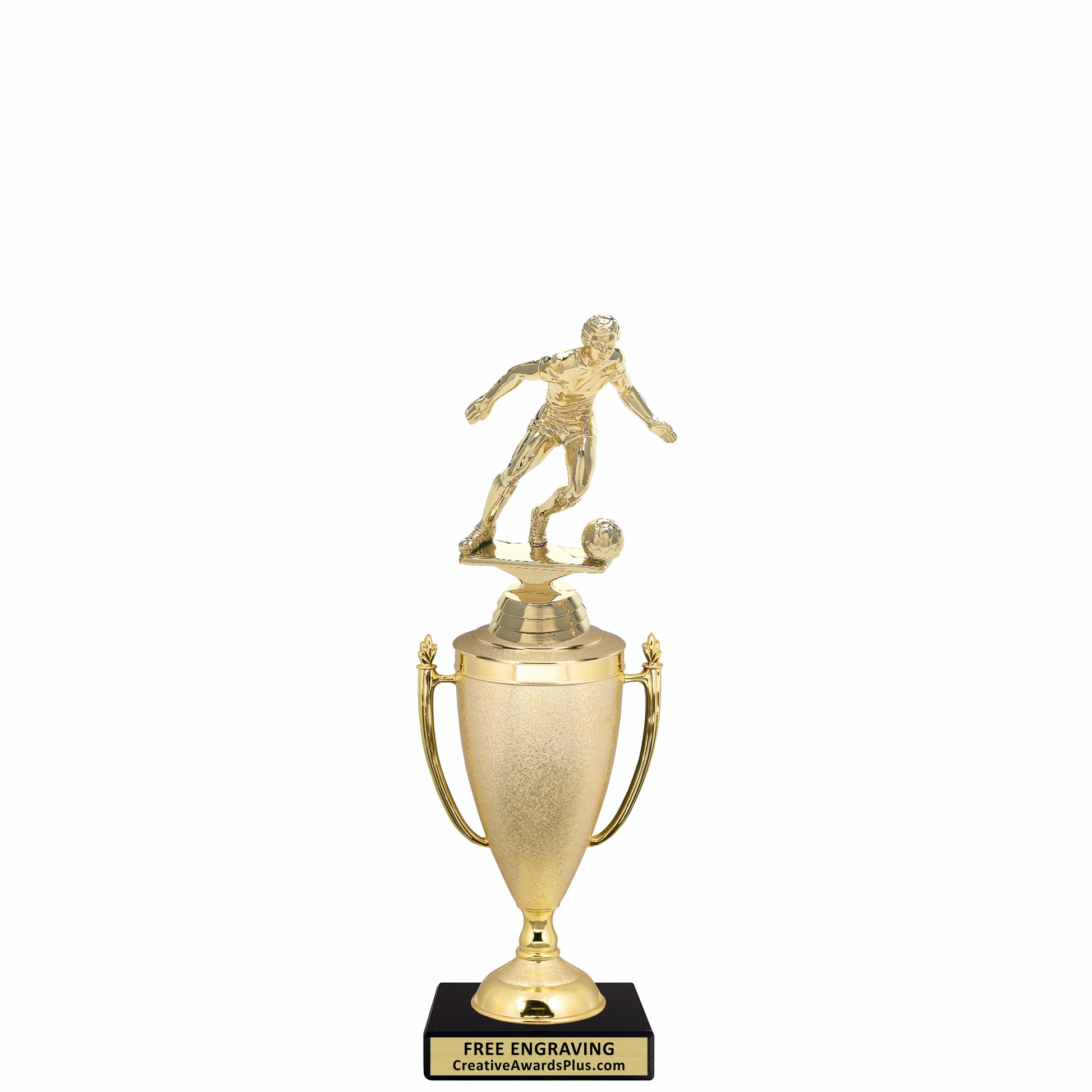 Stippled Cup Soccer Trophy 10.25" / Gold / Male