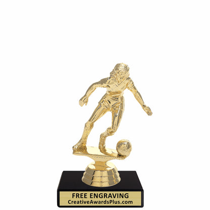 Soccer Trophy 5.25" / Gold / Female