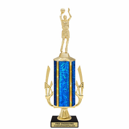Accent Basketball Trophy 15.5" / Gold / Male