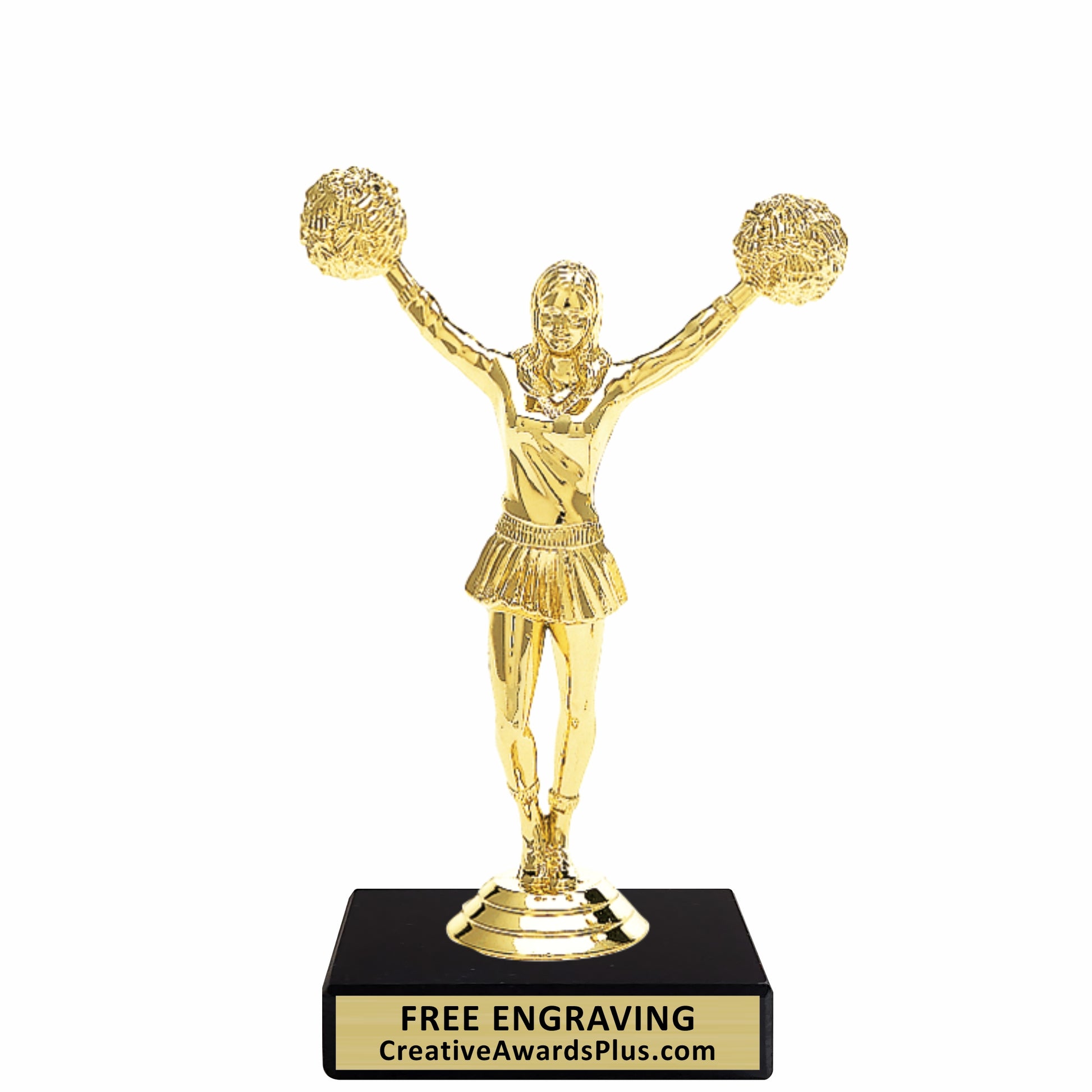 Cheer Trophy 6.25" / Gold