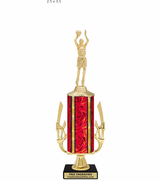 Accent Basketball Trophy 15.5" / Gold / Female