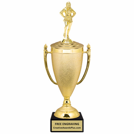 Stippled Cup Drill Team Trophy 14.5" / Gold