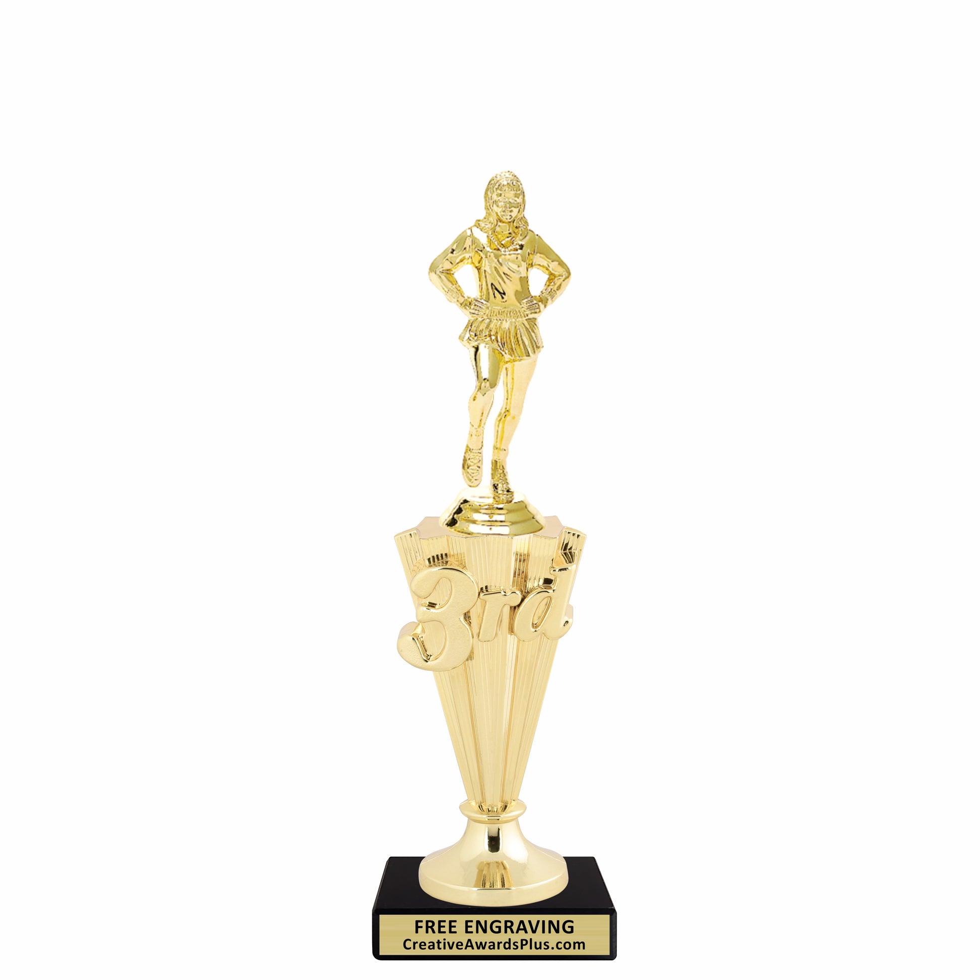 Drill Team 3rd Place Trophy 10" / Gold
