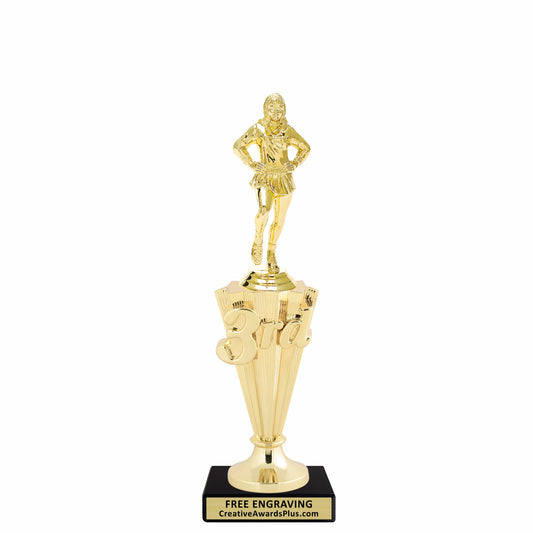 Drill Team 3rd Place Trophy 10" / Gold