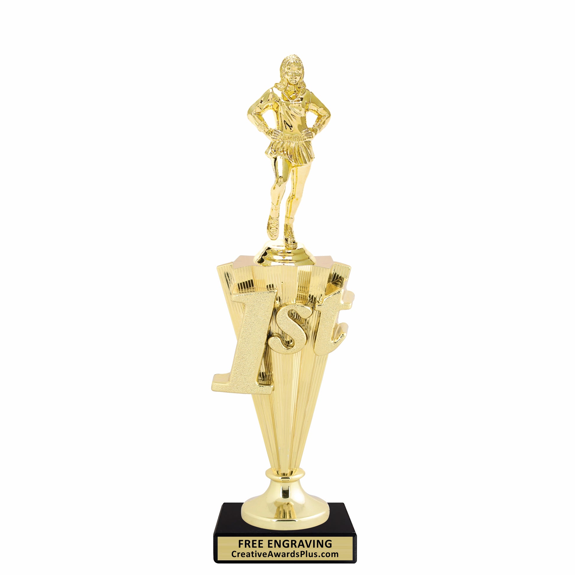 Drill Team 1st Place Trophy 11" / Gold