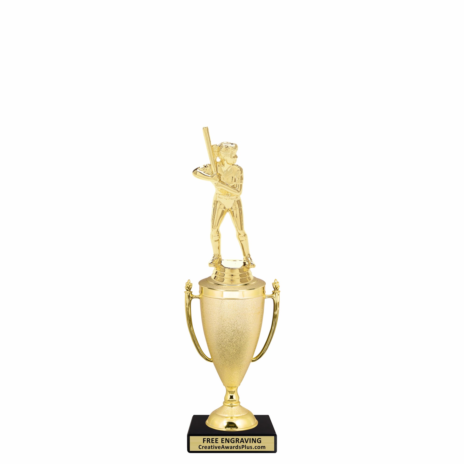 Stippled Cup Softball Trophy 11.25" / Gold