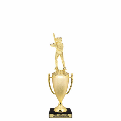 Stippled Cup Softball Trophy 11.25" / Gold