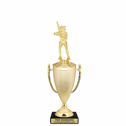 Stippled Cup Softball Trophy 13" / Gold