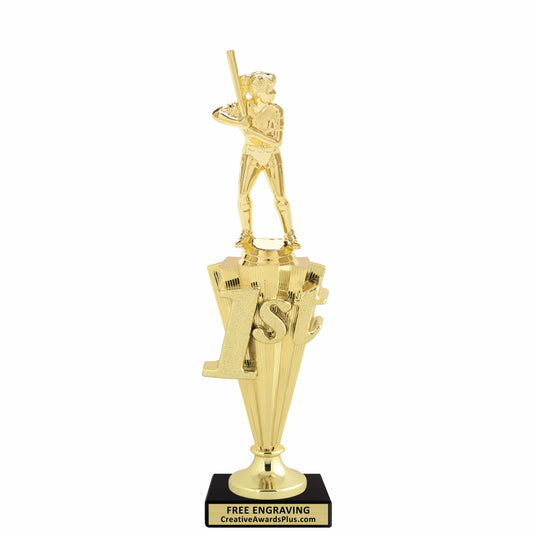 Softball 1st Place Trophy 11.75" / Gold