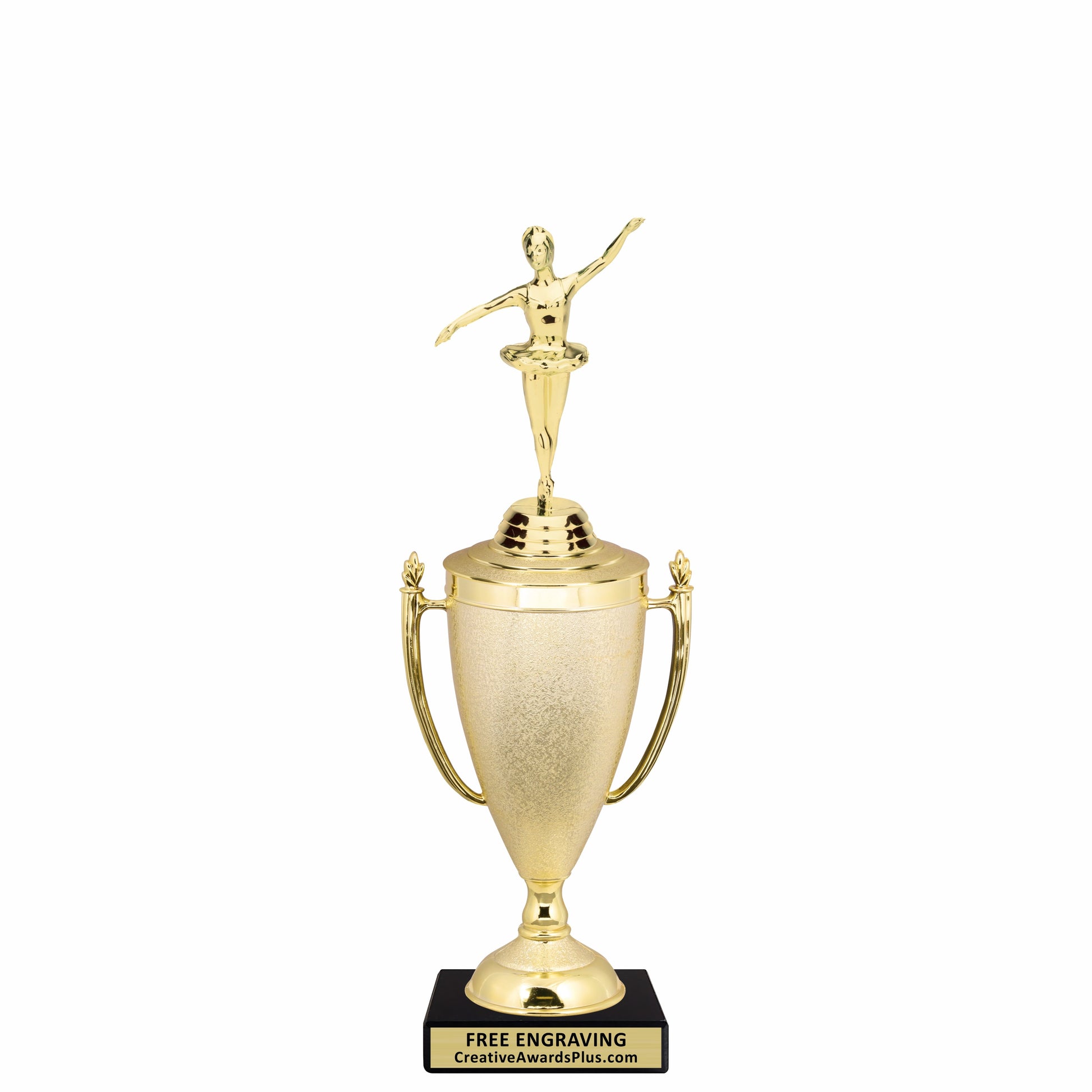 Stippled Cup Ballet Trophy 12.5" / Gold