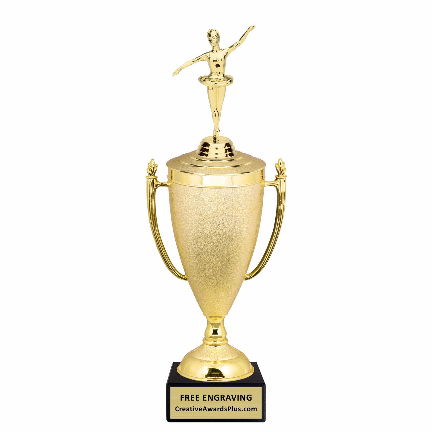 Stippled Cup Ballet Trophy 14.75" / Gold