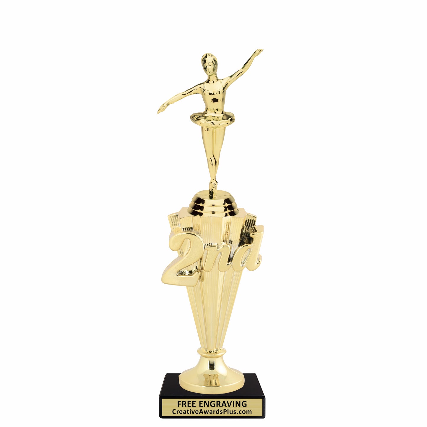 Ballet 2nd Place Trophy 10.75" / Gold