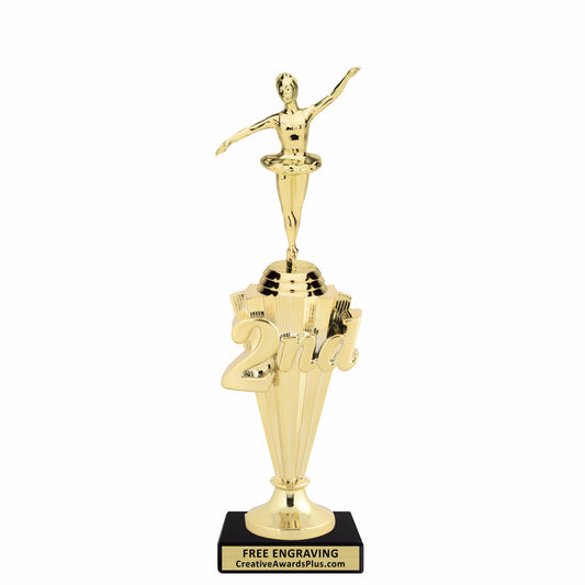 Ballet 2nd Place Trophy 10.75" / Gold