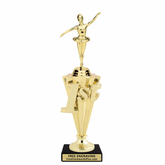 Ballet 1st Place Trophy 11.25" / Gold