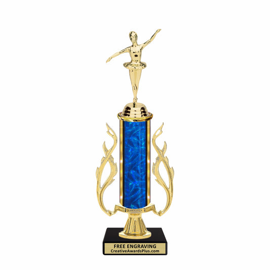 Flaming Ballet Trophy 12.5" / Gold