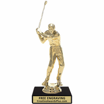 Golf Trophy 6.25" / Gold / Male