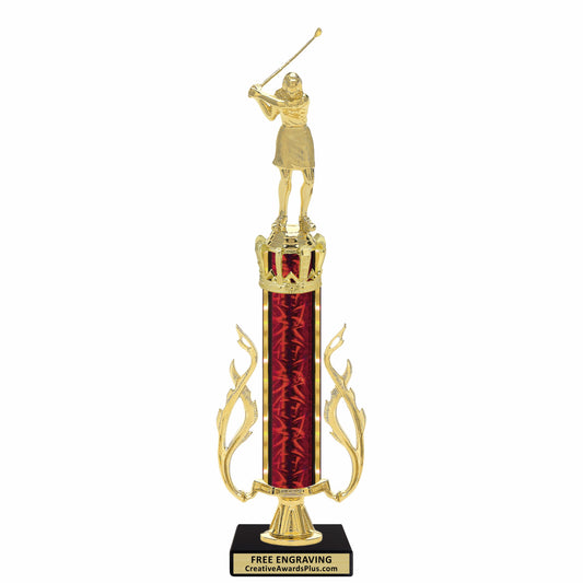 Royal Golf Trophy 15" / Gold / Female